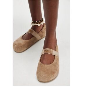 INUIKII🤎 Mona Suede Ballerina Flats